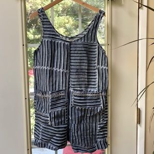 Patterned Linen romper Sz S